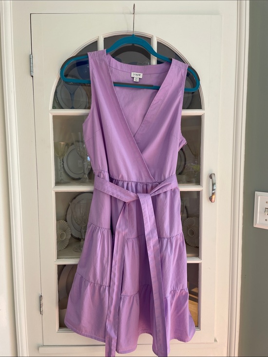 J. Crew Dresses & Skirts - J. Crew Lavender Tiered Wrap Dress